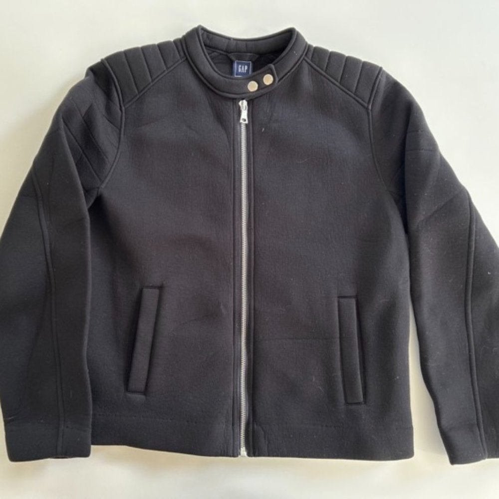 Gap Black Moto Jacket, Size M
